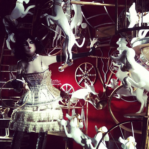 Bergdorf Goodman windows were amazing.